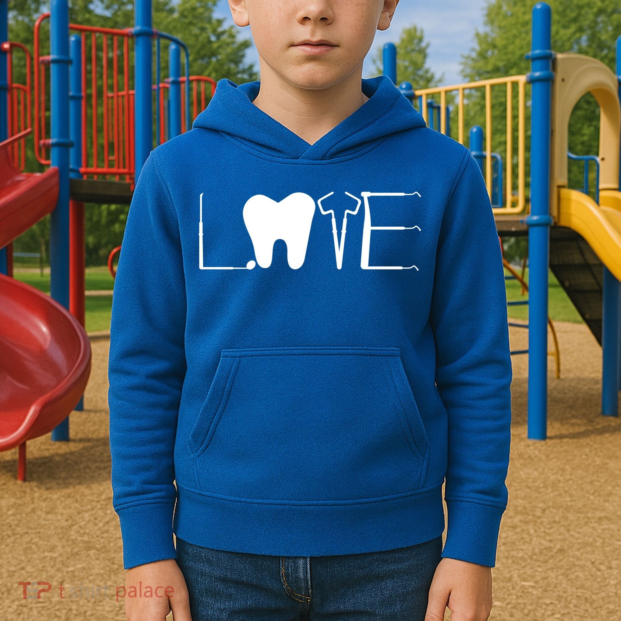Dentist Love Dental Assistant Tooth Squad Cute Teeth Dentist Great Gift Kids Hoodie