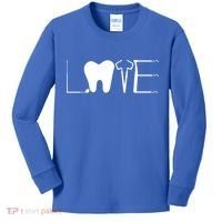 Dentist Love Dental Assistant Tooth Squad Cute Teeth Dentist Great Gift Kids Long Sleeve Shirt thumb 0