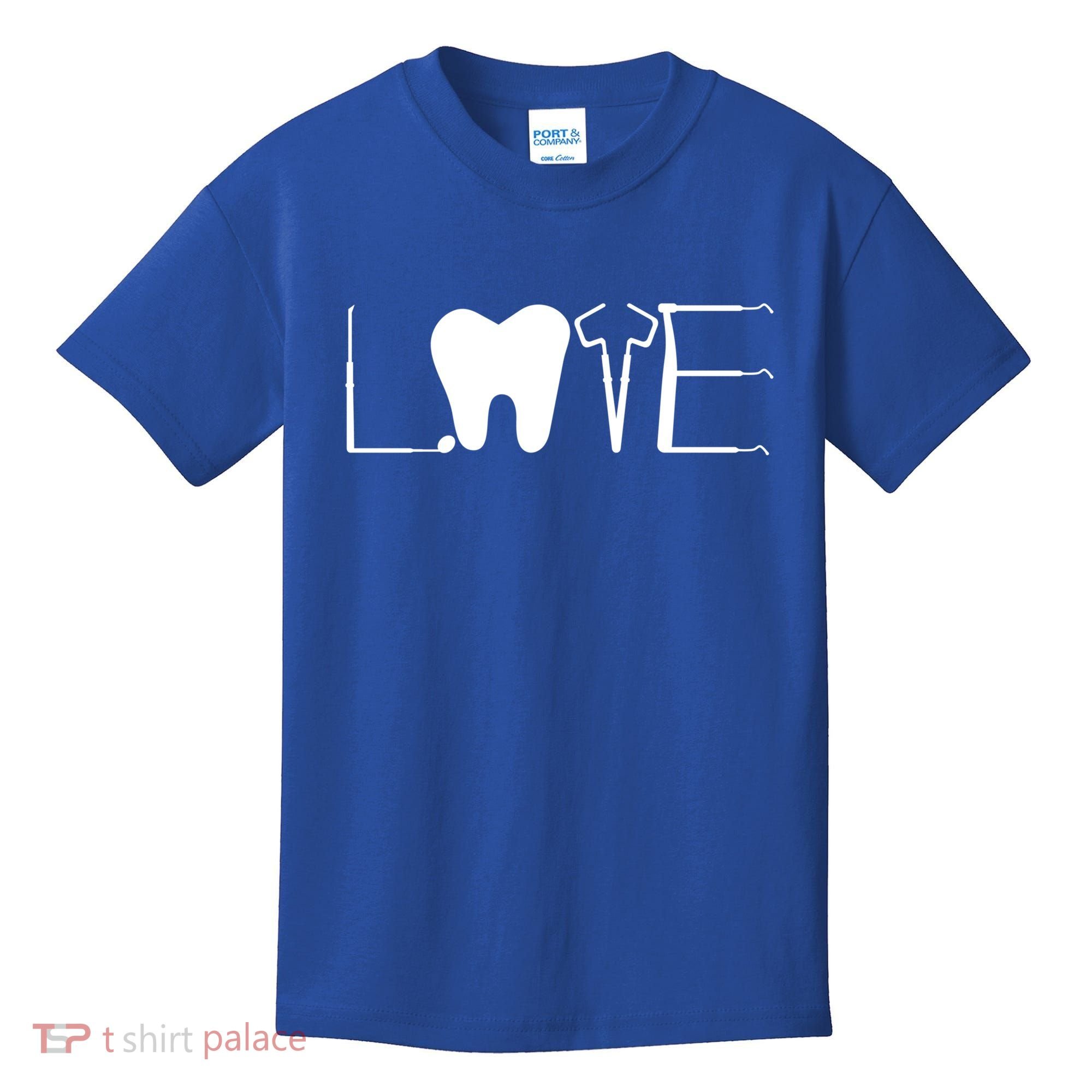 Dentist Love Dental Assistant Tooth Squad Cute Teeth Dentist Great Gift Kids T-Shirt