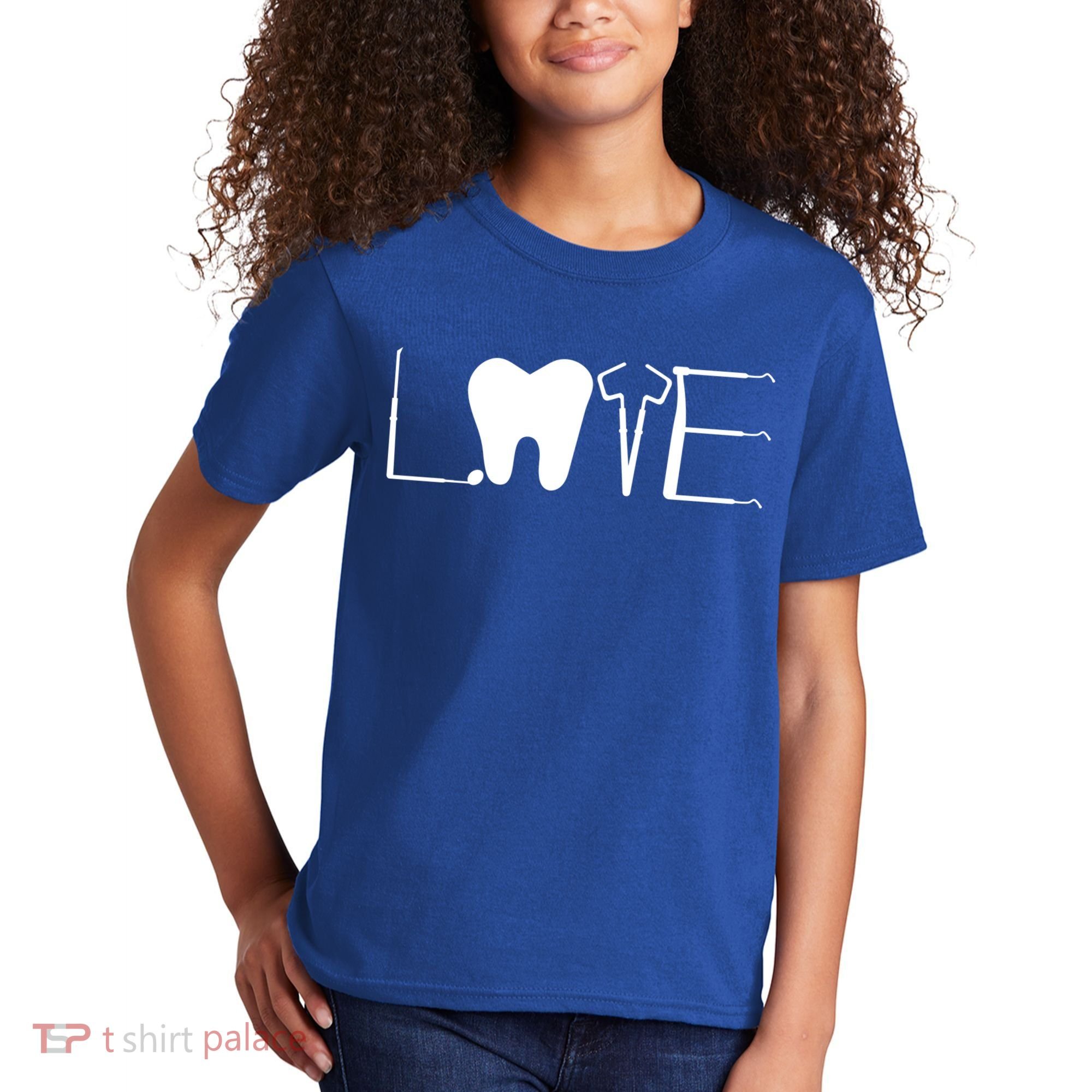 Dentist Love Dental Assistant Tooth Squad Cute Teeth Dentist Great Gift Kids T-Shirt