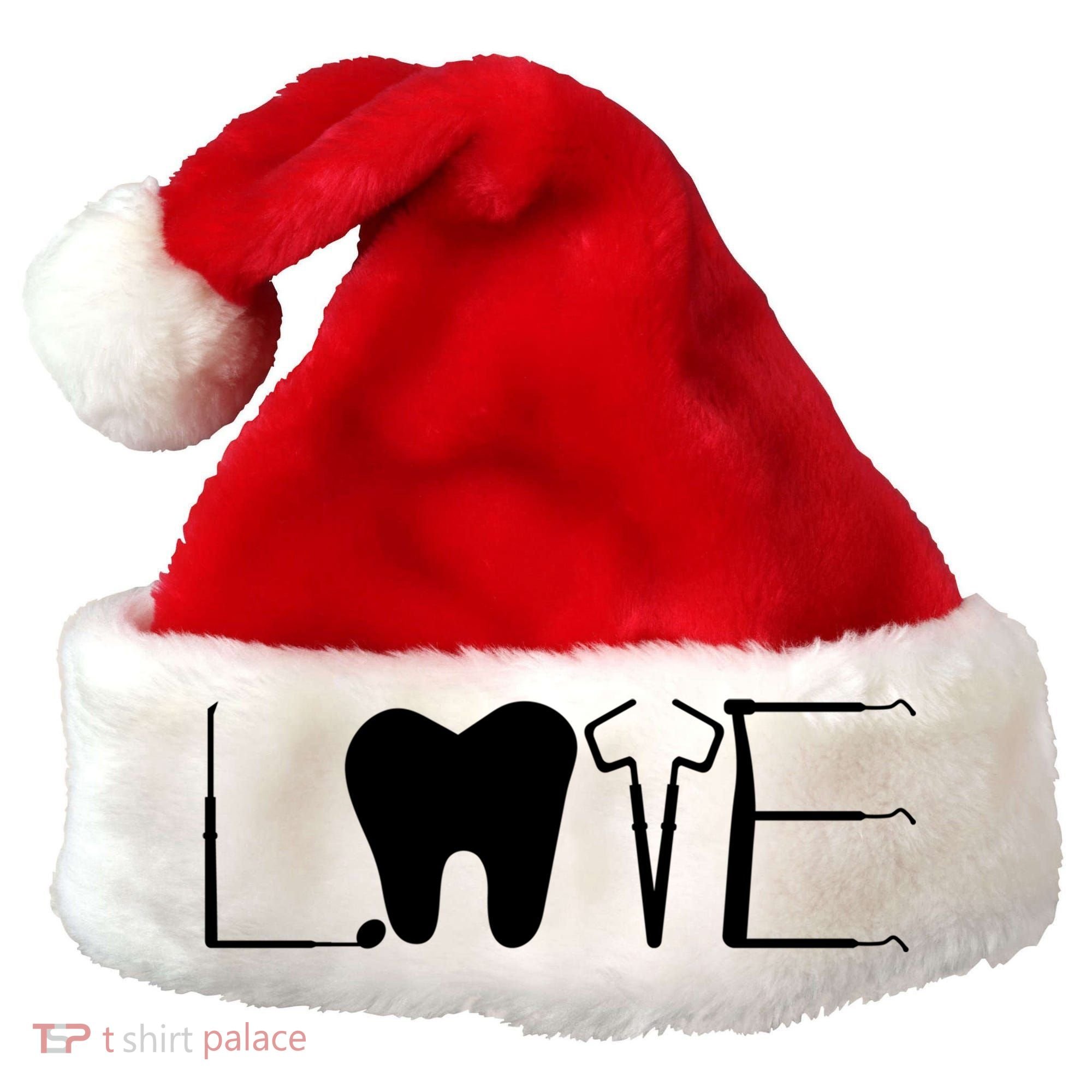 Dentist Love Dental Assistant Tooth Squad Cute Teeth Dentist Great Gift Santa Hat