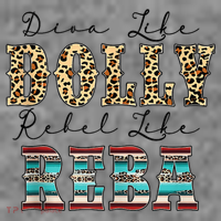 Diva Like Dolly Rebel Like Reba Leopard Texture Style Toddler Hoodie thumb 2