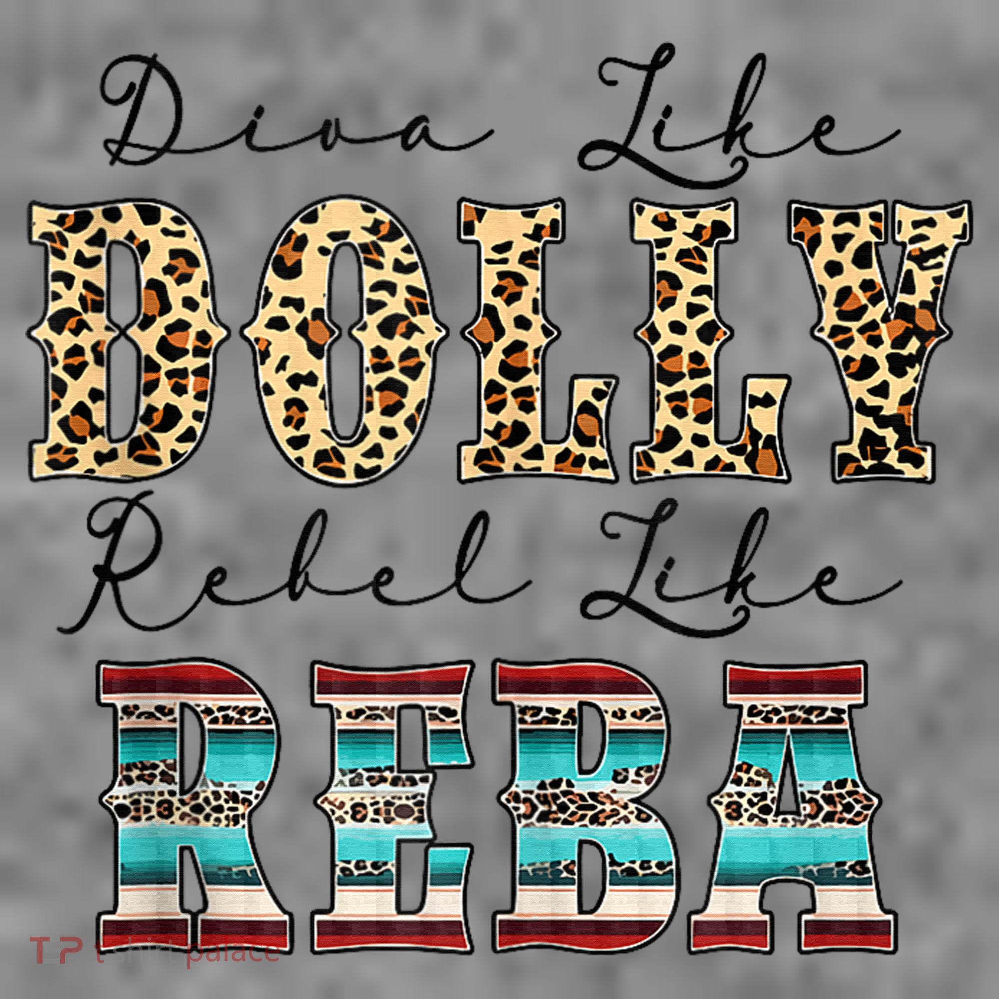 Diva Like Dolly Rebel Like Reba Leopard Texture Style Toddler Hoodie
