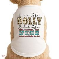 Diva Like Dolly Rebel Like Reba Leopard Texture Style Doggie Tank thumb 0