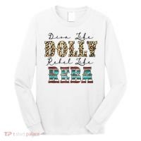 Diva Like Dolly Rebel Like Reba Leopard Texture Style Long Sleeve Shirt thumb 0