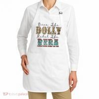 Diva Like Dolly Rebel Like Reba Leopard Texture Style Apron thumb 2
