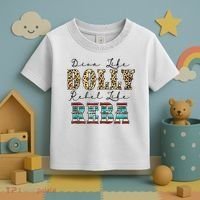 Diva Like Dolly Rebel Like Reba Leopard Texture Style Toddler T-Shirt thumb 3