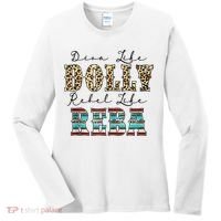 Diva Like Dolly Rebel Like Reba Leopard Texture Style Women's Long Sleeve Shirt thumb 0