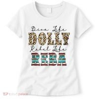 Diva Like Dolly Rebel Like Reba Leopard Texture Style Women's T-Shirt thumb 0