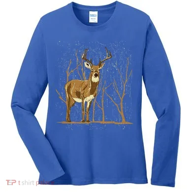 Deer Lover Deer Great Gift Women's Long Sleeve Shirt