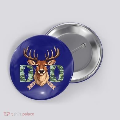 Dad Life Deer Dad Best Buckin Dad Ever Great Gift Button