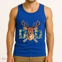 Dad Life Deer Dad Best Buckin Dad Ever Great Gift Tank Top thumb 3