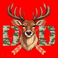 Dad Life Deer Dad Best Buckin Dad Ever Great Gift Santa Hat thumb 1