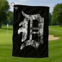 Detroit Letter Golf Towel thumb 1