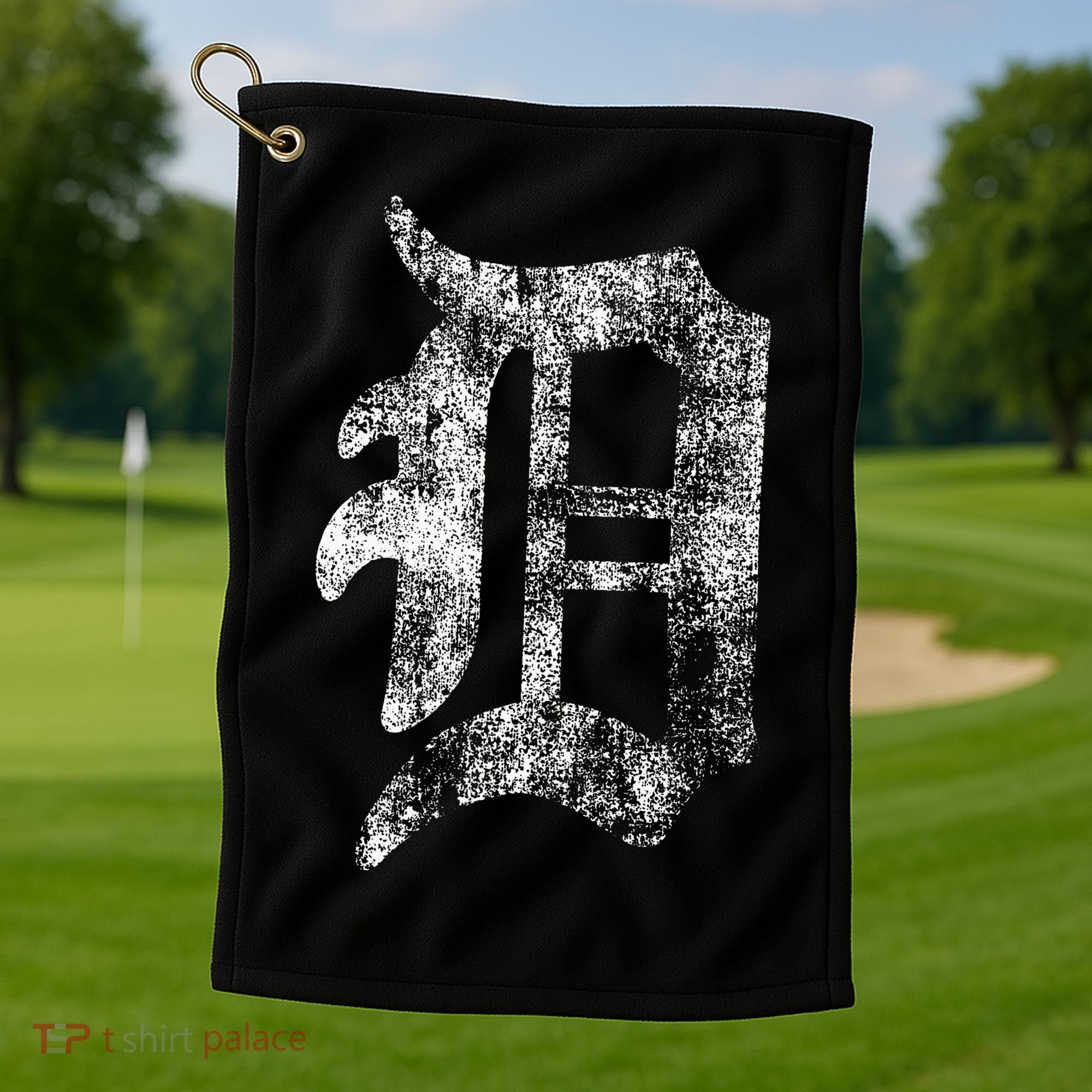 Detroit Letter Golf Towel