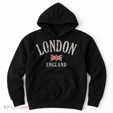 Distressed London England Uk Flag Hoodie
