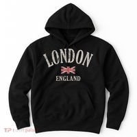 Distressed London England Uk Flag Hoodie thumb 0