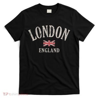 Distressed London England Uk Flag T-Shirt