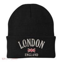 Distressed London England Uk Flag Beanie thumb 0