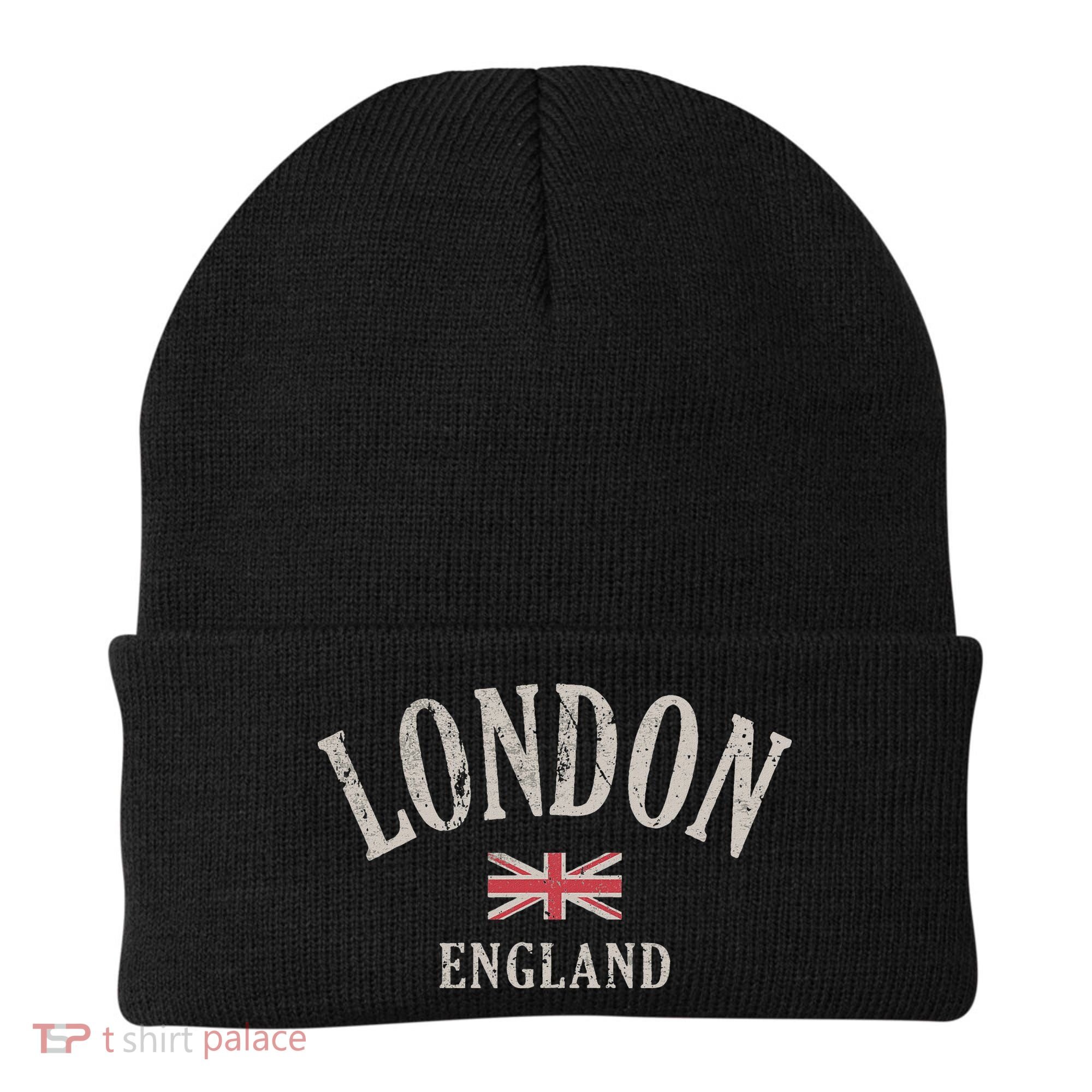 Distressed London England Uk Flag Beanie