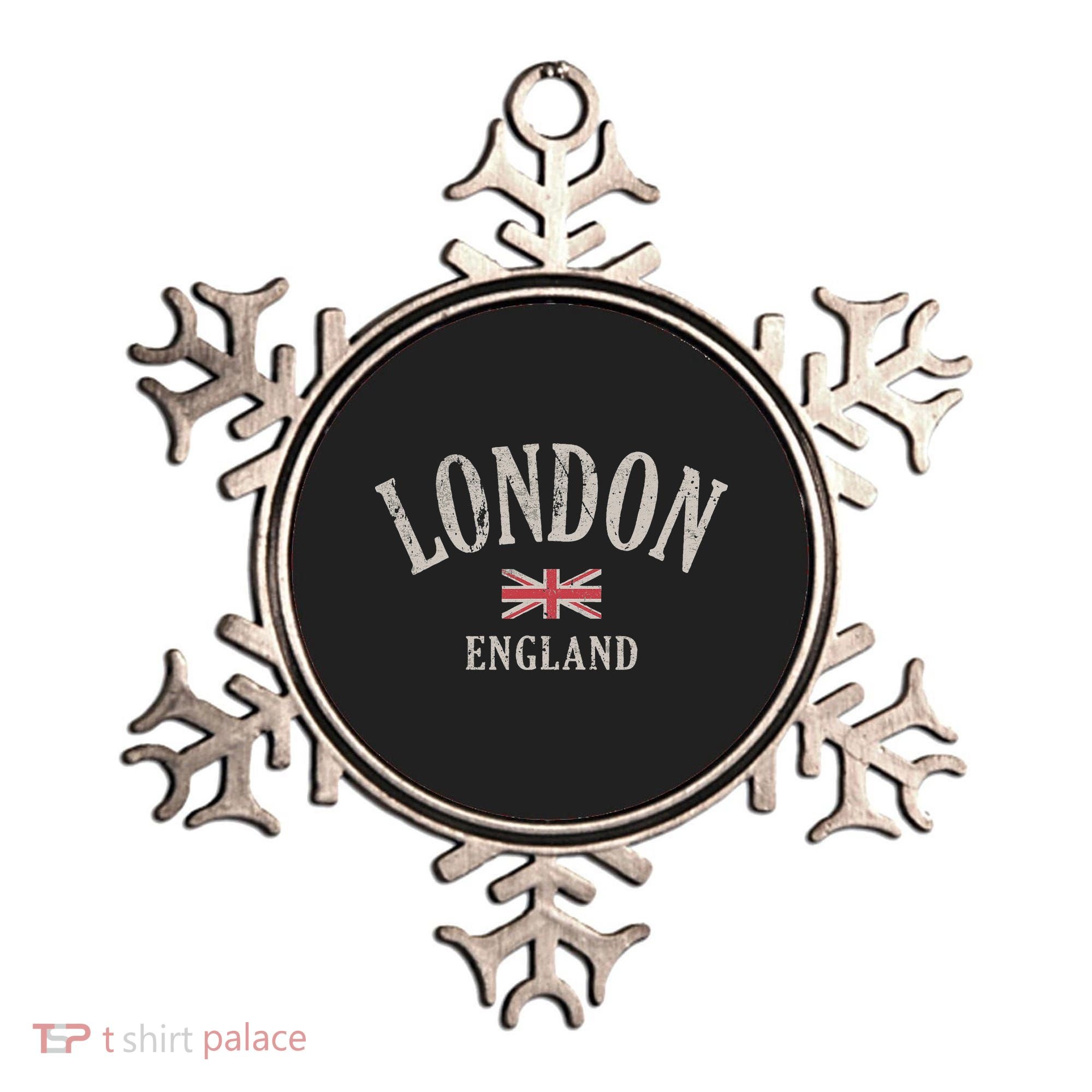 Distressed London England Uk Flag Ornament