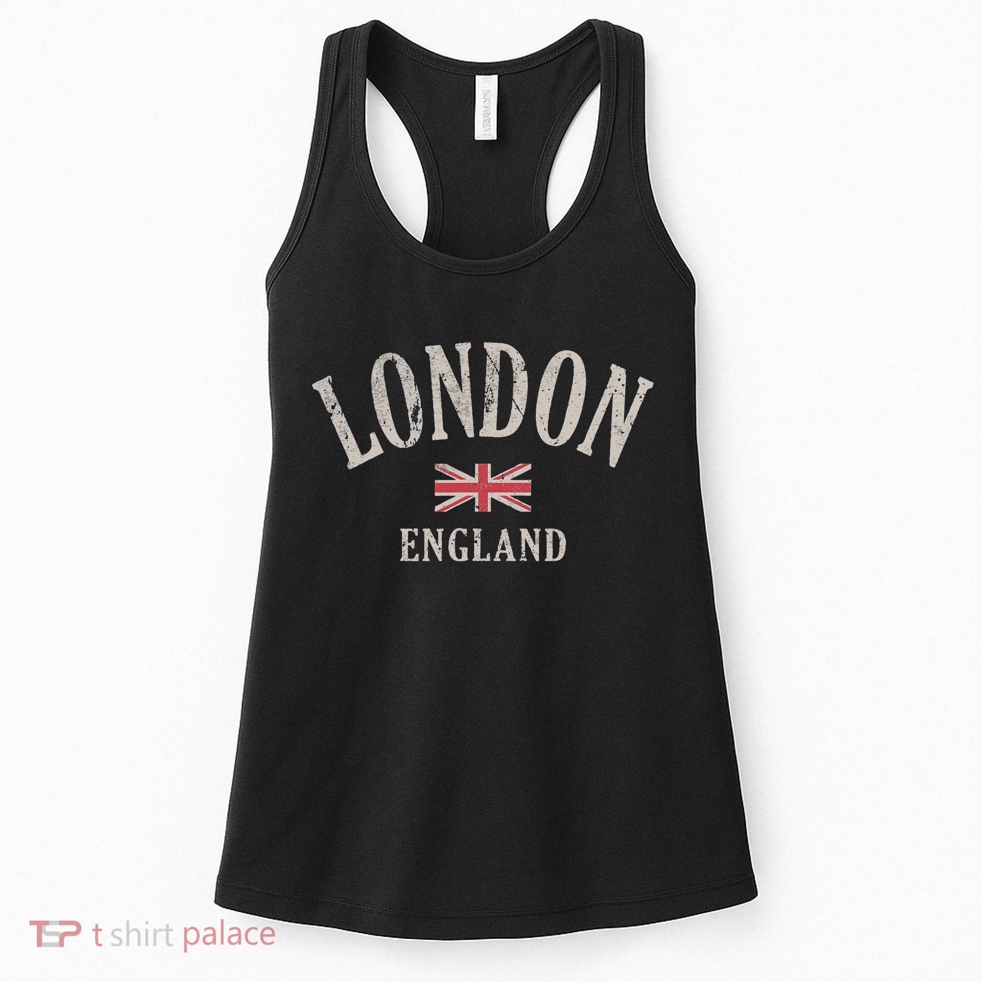 Distressed London England Uk Flag Women's Tank Top