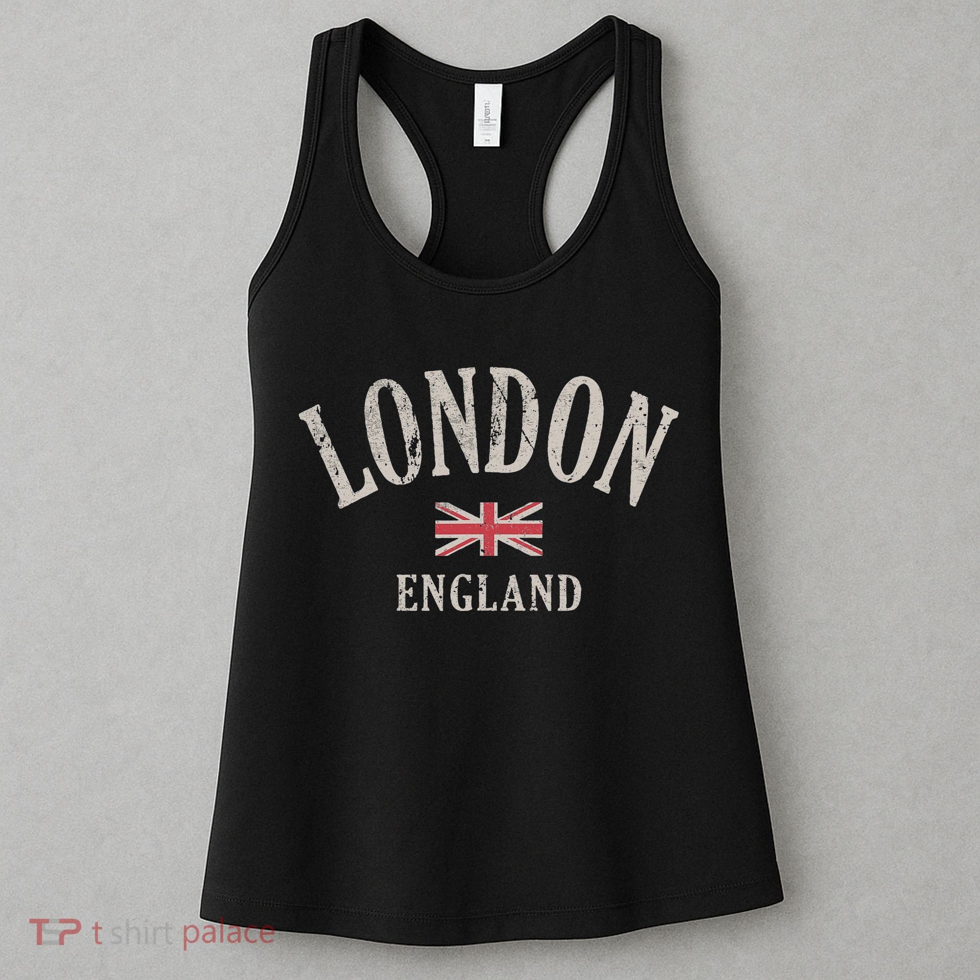 Distressed London England Uk Flag Women's Tank Top
