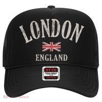 Distressed London England Uk Flag Hat thumb 0