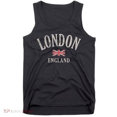 Distressed London England Uk Flag Tank Top
