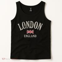 Distressed London England Uk Flag Tank Top thumb 2