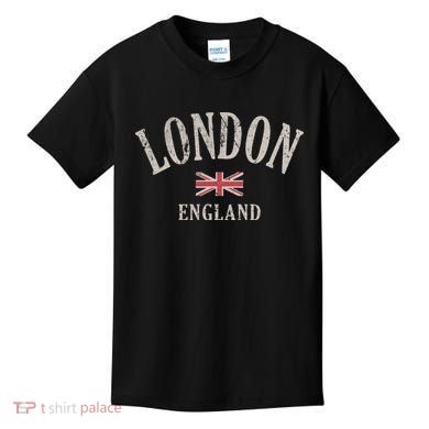 Distressed London England Uk Flag Kids T-Shirt