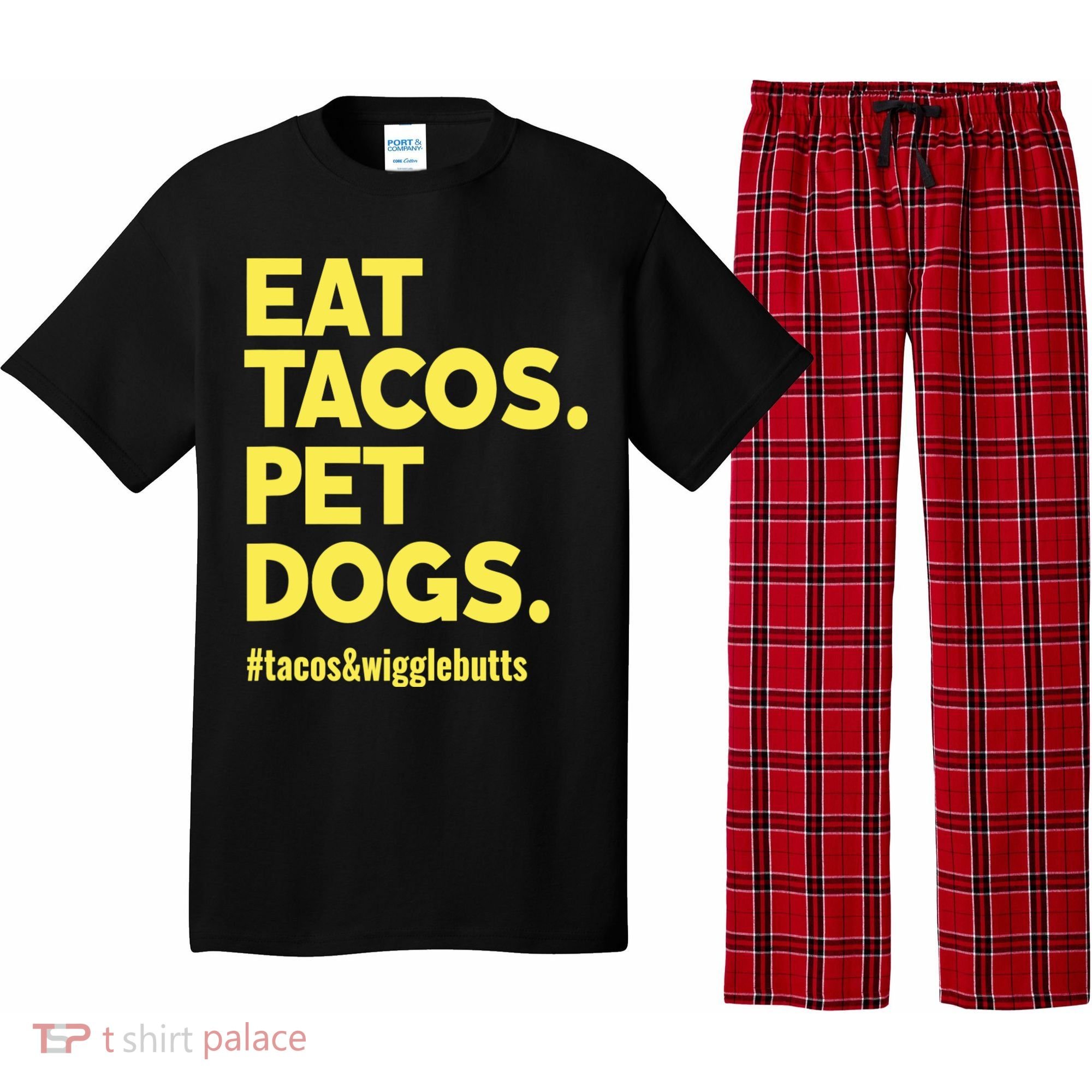 Dog Lover Eat Tacos Pet Dogs Pajama Set