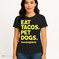 Dog Lover Eat Tacos Pet Dogs Women's T-Shirt thumb 4
