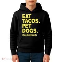 Dog Lover Eat Tacos Pet Dogs Kids Hoodie thumb 4