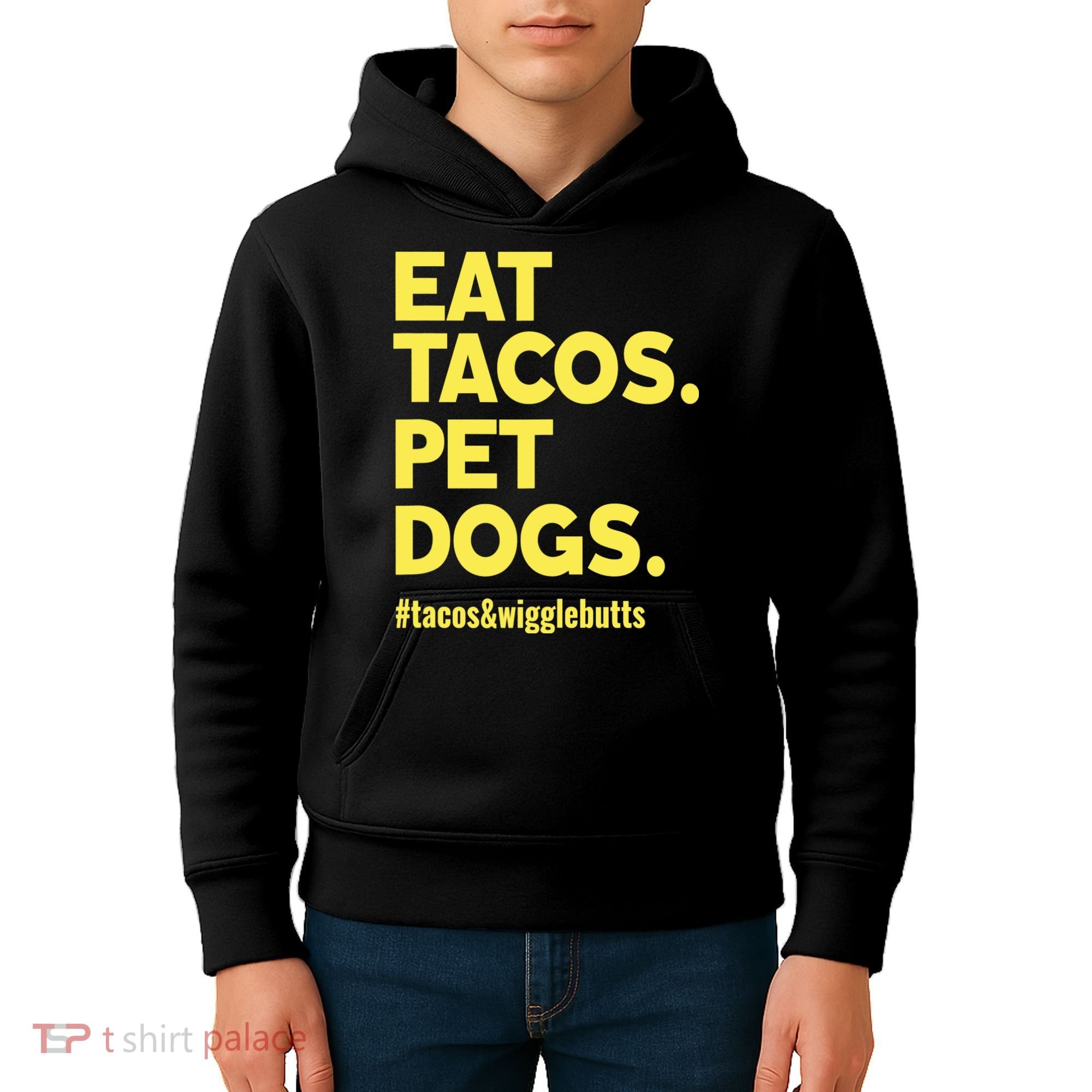 Dog Lover Eat Tacos Pet Dogs Kids Hoodie
