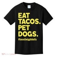 Dog Lover Eat Tacos Pet Dogs Kids T-Shirt thumb 0
