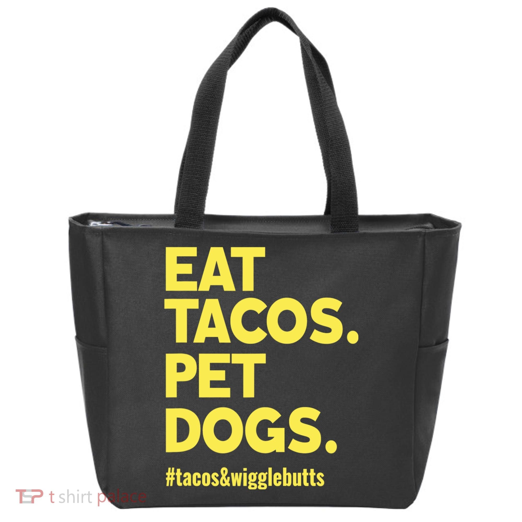 Dog Lover Eat Tacos Pet Dogs Tote Bag