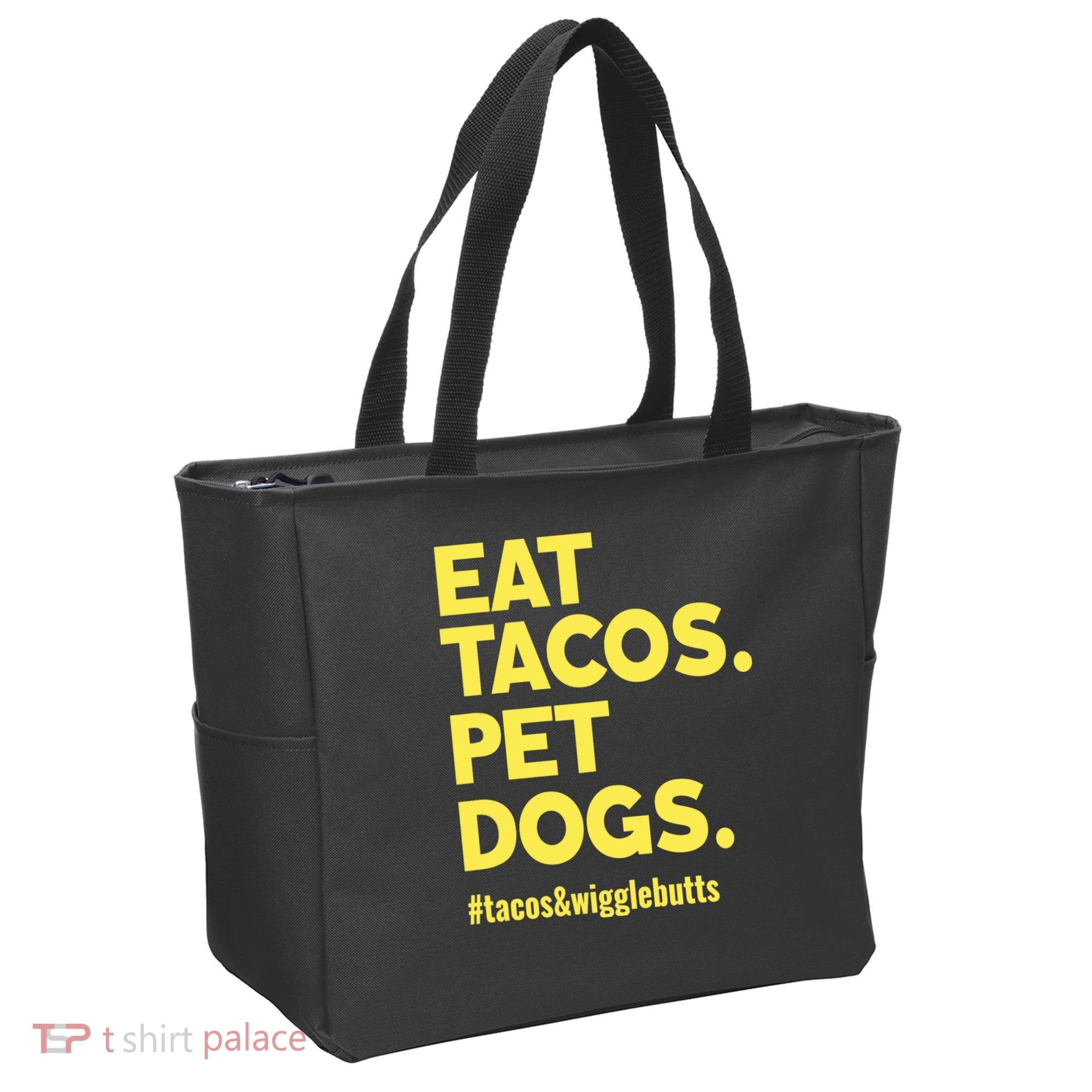 Dog Lover Eat Tacos Pet Dogs Tote Bag