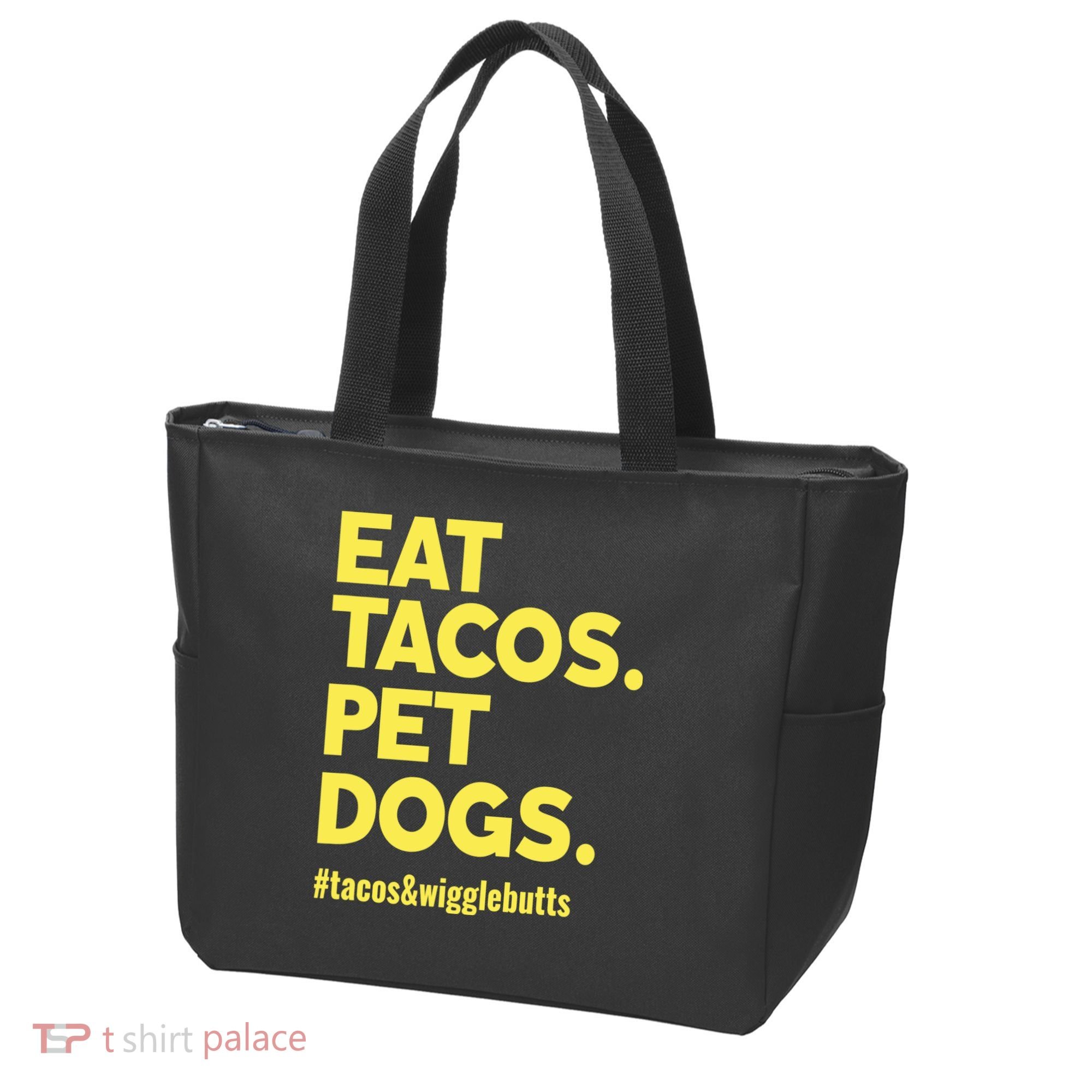 Dog Lover Eat Tacos Pet Dogs Tote Bag