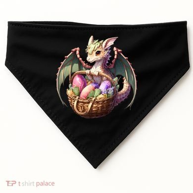 Dragon  Lover - Easter Eggs Basket USA-Made Doggie Bandana