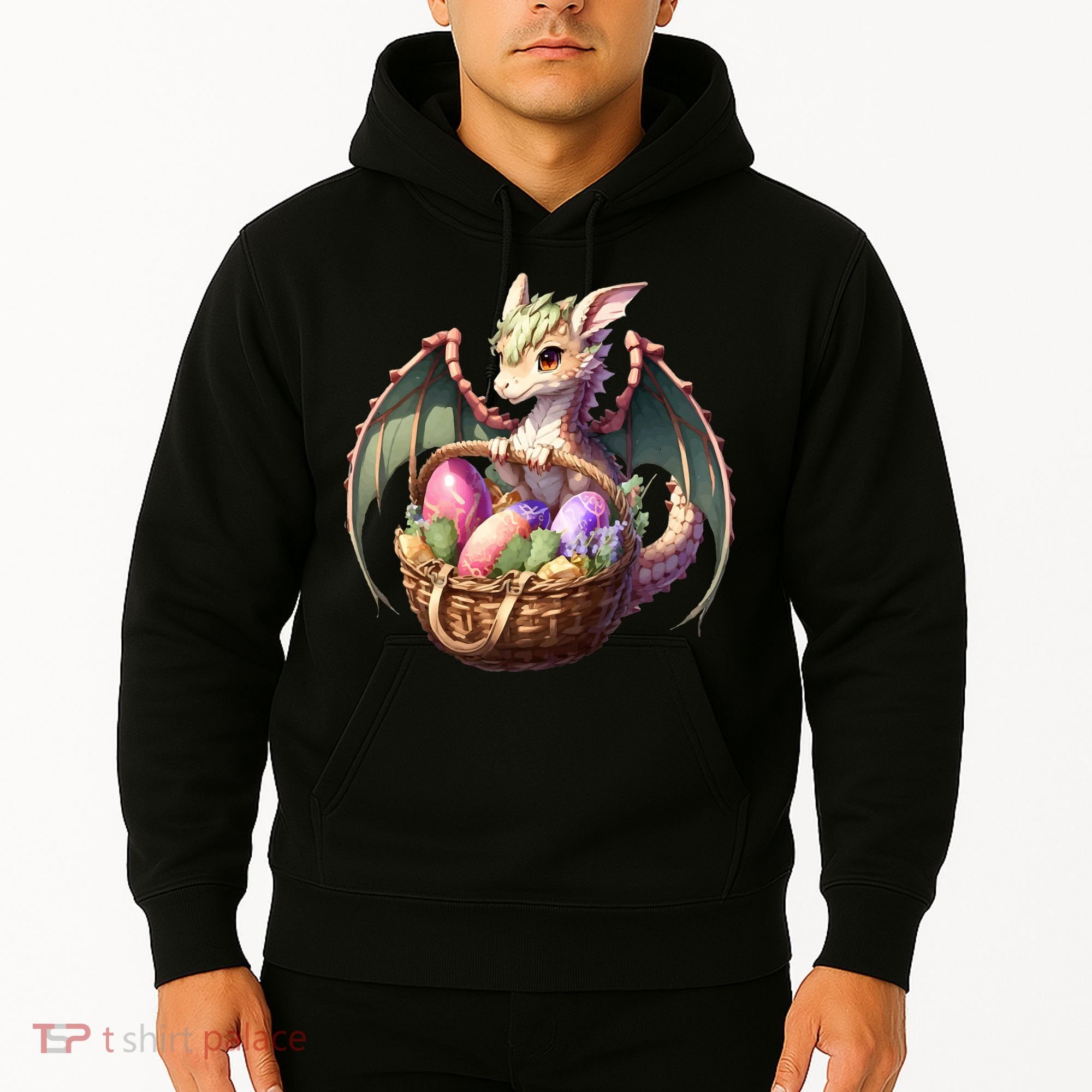 Dragon  Lover - Easter Eggs Basket Hoodie