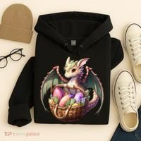 Dragon  Lover - Easter Eggs Basket Hoodie thumb 4