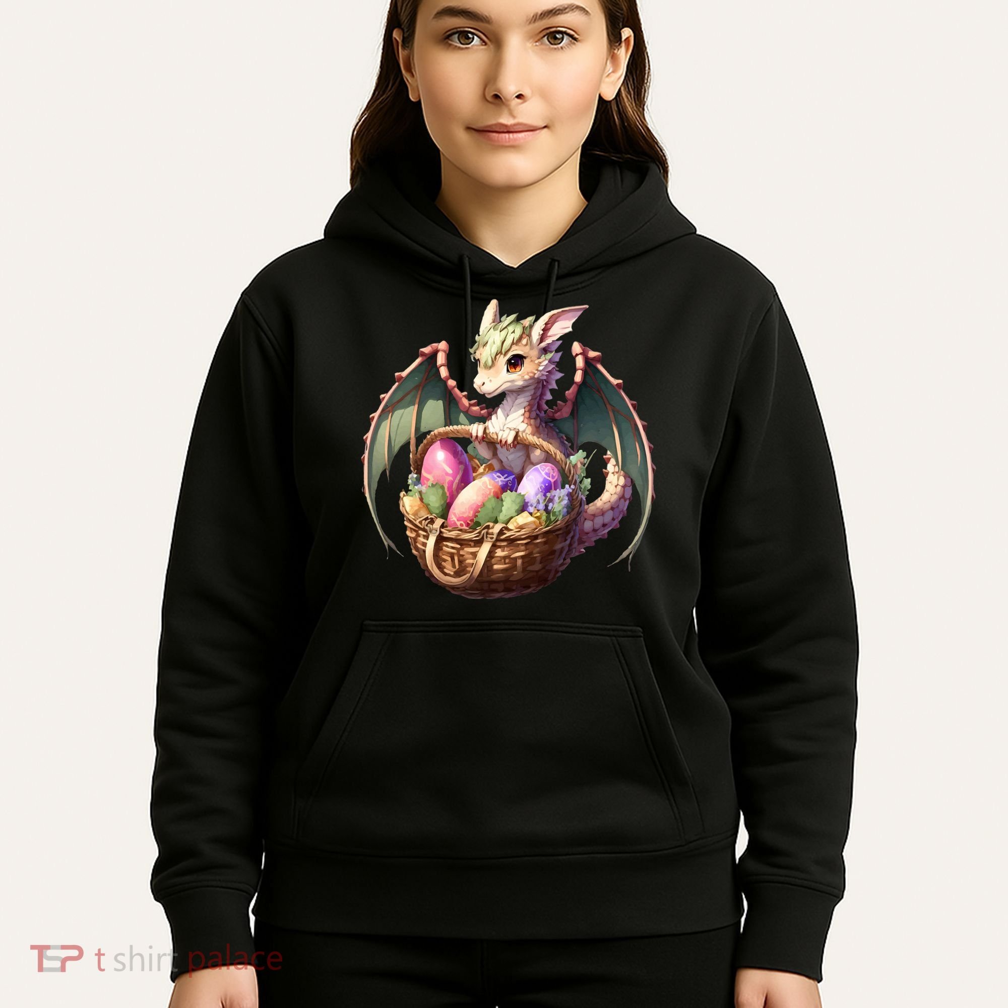 Dragon  Lover - Easter Eggs Basket Hoodie