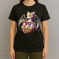 Dragon  Lover - Easter Eggs Basket T-Shirt thumb 4