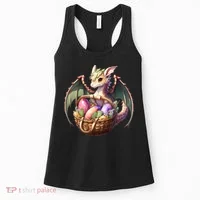 Dragon  Lover - Easter Eggs Basket Women's Tank Top thumb 0