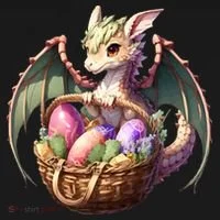 Dragon  Lover - Easter Eggs Basket Women's Tank Top thumb 5