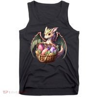 Dragon  Lover - Easter Eggs Basket Tank Top thumb 0
