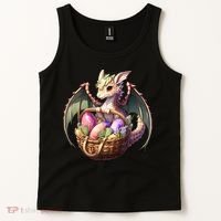 Dragon  Lover - Easter Eggs Basket Tank Top thumb 2