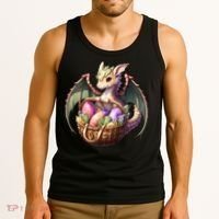 Dragon  Lover - Easter Eggs Basket Tank Top thumb 3