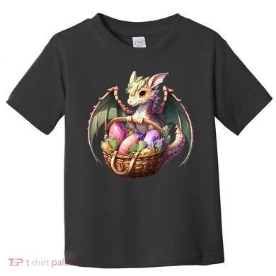 Dragon Lover - Easter Eggs Basket Toddler T-Shirt
